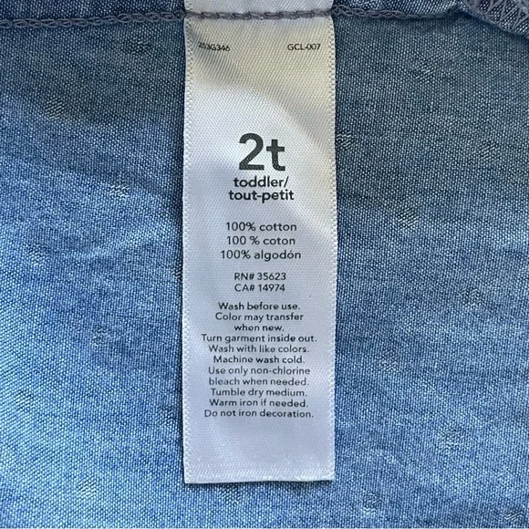 Carter's Blue Polka Dot Blouse for Girls - Picture 6 of 6